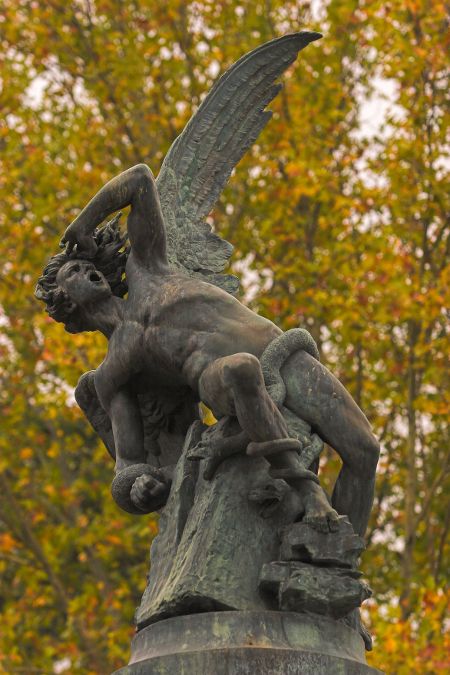 Fallen Angel Statue Bilbao Retiro Park