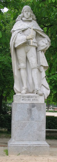Carlos_II_de_España - Estatuas reyes plaza de oriente